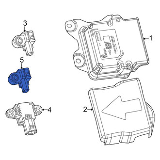 Jeep OE - Center Rear Air Bag Impact Sensor