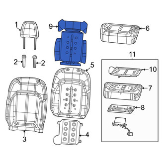 Jeep OE - Front Left Upper Climate Controlled Seat Duct