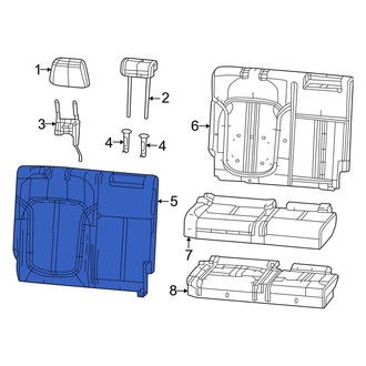 Jeep OE - Rear Right Seat Back Cushion Cover