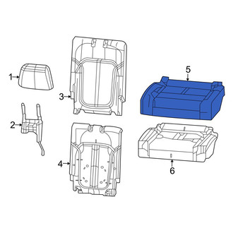 Jeep OE - Rear Left Seat Cover