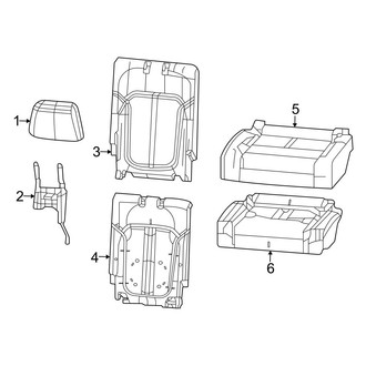 Jeep OE - Seats & Tracks - Third Row Seats (40% Side, Covers & Pads)