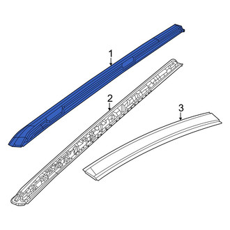 Jeep OE - Right Roof Rack Cover