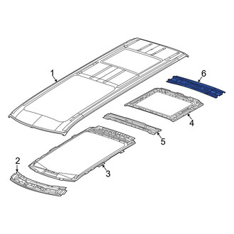 Jeep OE - Rear Roof Header Panel