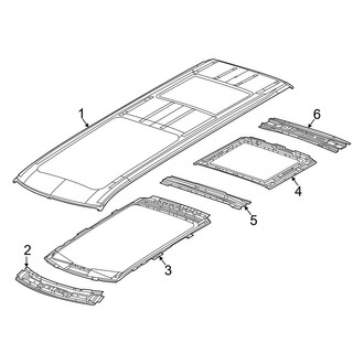Jeep OE - Roof & Components (With Sunroof)