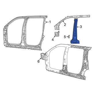 Jeep OE - Right Body B-Pillar