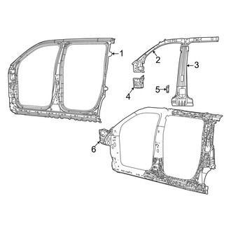 Jeep OE - Pillars, Rocker & Floor - Aperture Panel