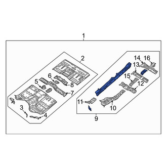 Jeep OE - Front Left Floor Side Rail
