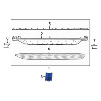 Jeep OE - Center Running Board Mounting Bracket