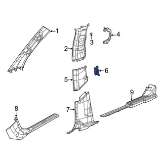 Jeep OE - Front Left Inner Dashboard Air Vent