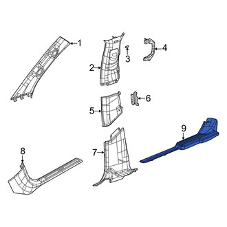 Jeep OE - Rear Left Door Sill Plate