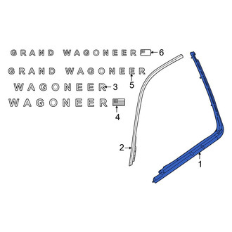 Jeep OE - Front Left Door Belt Molding