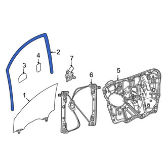 Jeep OE - Front Left Window Channel