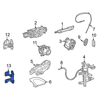 Jeep OE - Rear Left Upper Door Hinge