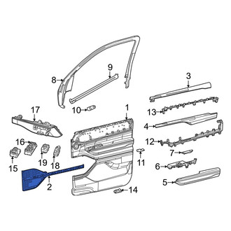 Jeep OE - Front Left Speaker Cover