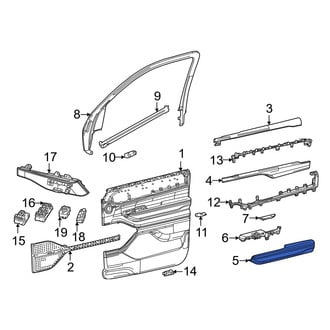 Jeep OE - Front Left Door Armrest