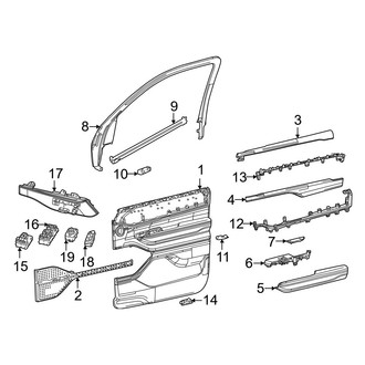 Jeep OE - Front Door - Interior Trim