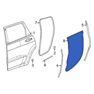Jeep OE - Rear Left Inner Door Seal