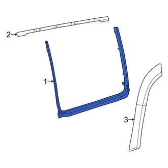 Jeep OE - Front Left Door Belt Molding
