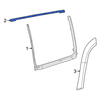 Jeep OE - Front Right Door Reveal Molding