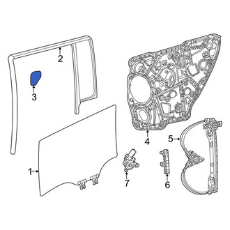 Jeep OE - Door Window Seal