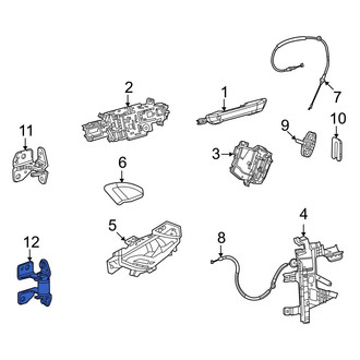 Jeep OE - Rear Right Lower Door Hinge