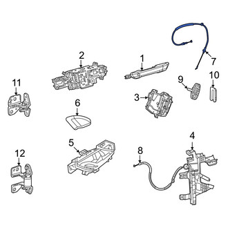Jeep OE - Rear Outer Door Latch Cable