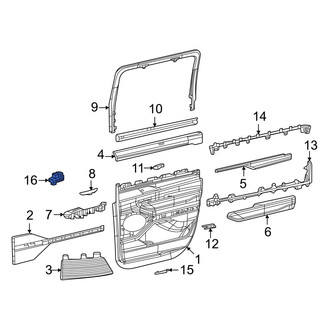 Jeep OE - Front Right Door Window Switch