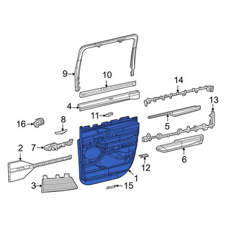 Jeep OE - Front Left Inner Door Interior Trim Panel