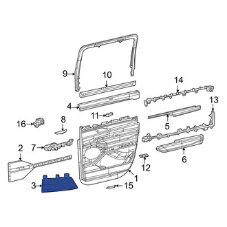 Jeep OE - Rear Right Speaker Cover