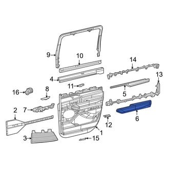 Jeep OE - Front Left Door Armrest