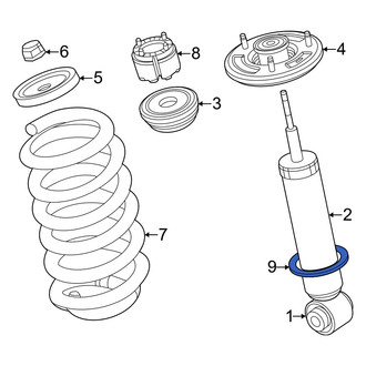 Jeep OE - Rear Lower Coil Spring Insulator