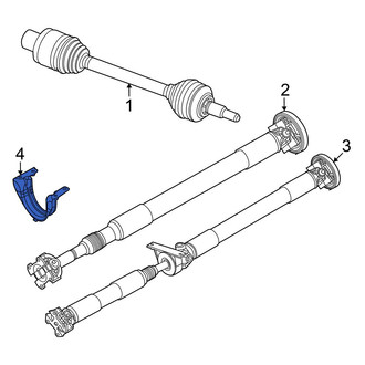 Jeep OE - Rear Center Drive Shaft Center Support