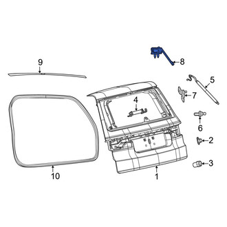 Jeep OE - Rear Liftgate Hinge