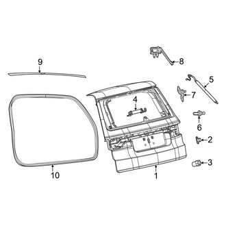 Jeep OE - Lift Gate - Gate & Hardware