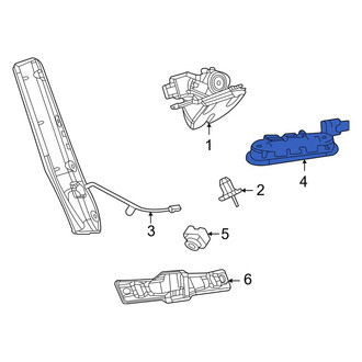 Jeep OE - Rear Outer Liftgate Latch Handle