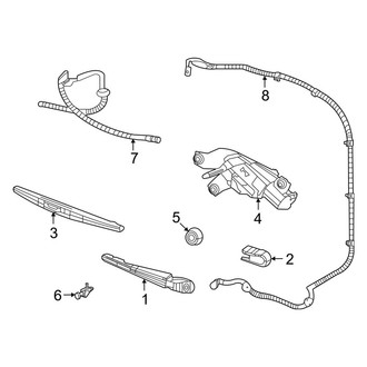 Jeep OE - Lift Gate - Wiper & Washer Components