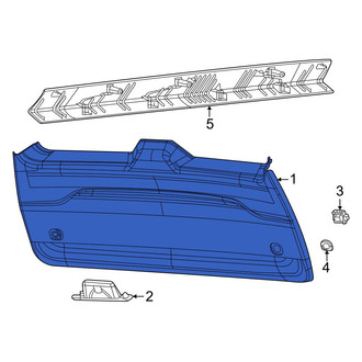 Jeep OE - Rear Upper Liftgate Trim