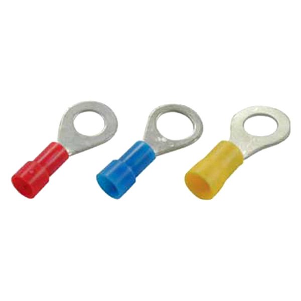 JT&T® - #10 8 Gauge Vinyl Insulated Red Heavy Duty Ring Terminals