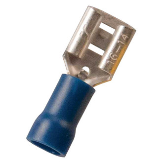 JT&T® - 0.250" 16/14 Gauge Vinyl Insulated Blue Female Quick Disconnect Connectors