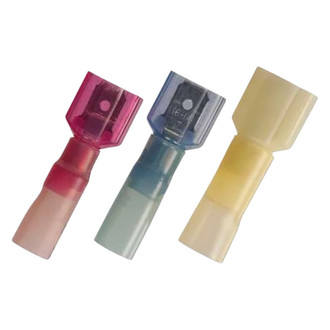 JT&T® - CS 22/18 Gauge Heat Shrink Fully Insulated Red Male Quick Disconnect Connectors