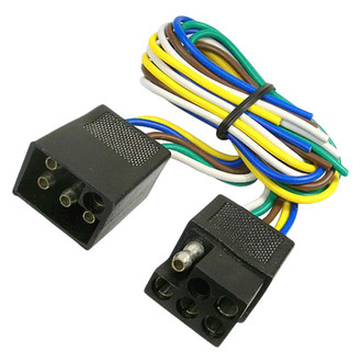 JT&T® - 5-Way Squared Moisture Proof FM and 5-Way Squared Moisture Proof M Trailer Connectors with Polarized Plug