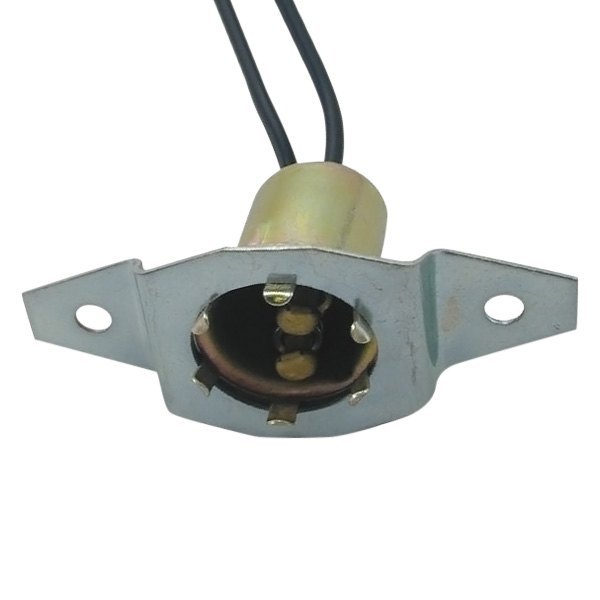 JT&T® - 2-Wire Double Contact Back-Up/Park/Stop/Tail and Turn Light Socket Pigtail with Offset 'Screw Type' Mounting Plate