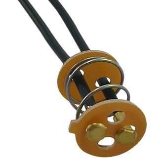 JT&T® - 2-Wire Double Contact Light Sockets Pigtail Bases with Fiber Washers and Tension Spring
