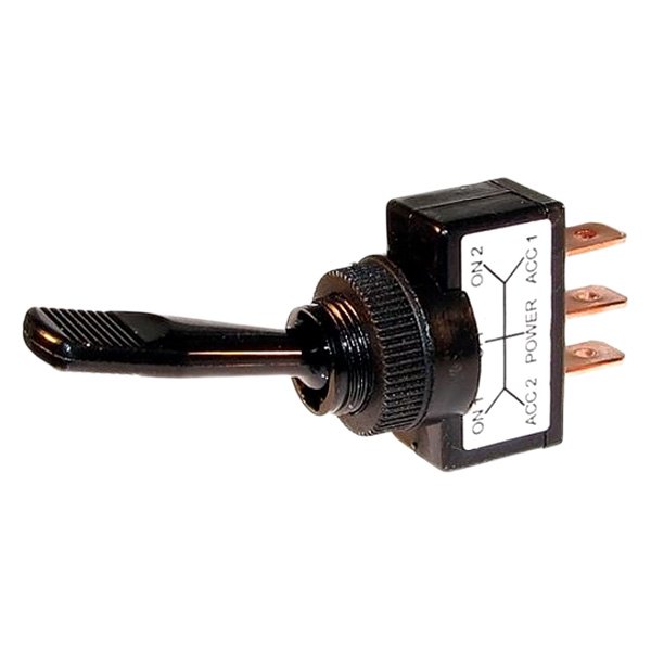  JT&T® - S.P.D.T. On/Off/On Non-Illuminated Toggle Black Switch