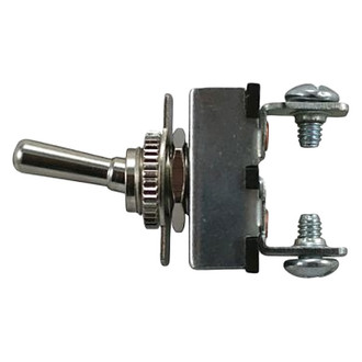 JT&T® - S.P.S.T. On/Off All Metal Toggle Heavy Duty Switch with Two Screw Terminals