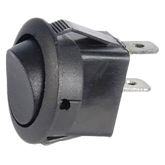 JT&T® - On/Off Non-Illuminated Rocker Black Round LED Switch