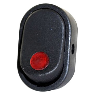 JT&T® - Illuminated On/Off Rocker Red Oval Switch