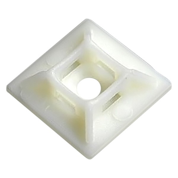 JT&T® - 1" White Adhesive-Backed and Screw Mount Cable Tie Mounts