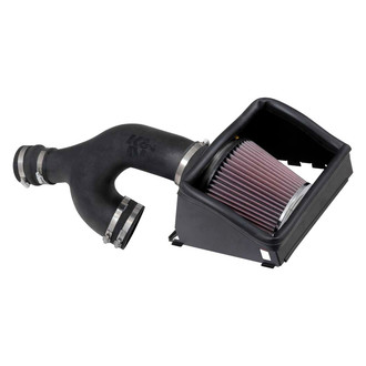 K&N® - 57 Series FIPK Generation II High-Density Polyethylene Black Cold Air Intake System with Red Filter