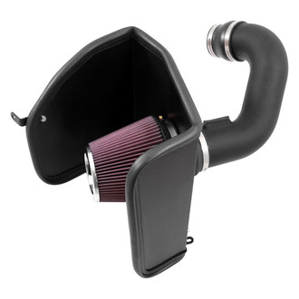 K&N® - 57 Series FIPK Generation II High-Density Polyethylene Black Cold Air Intake System with Red Filter